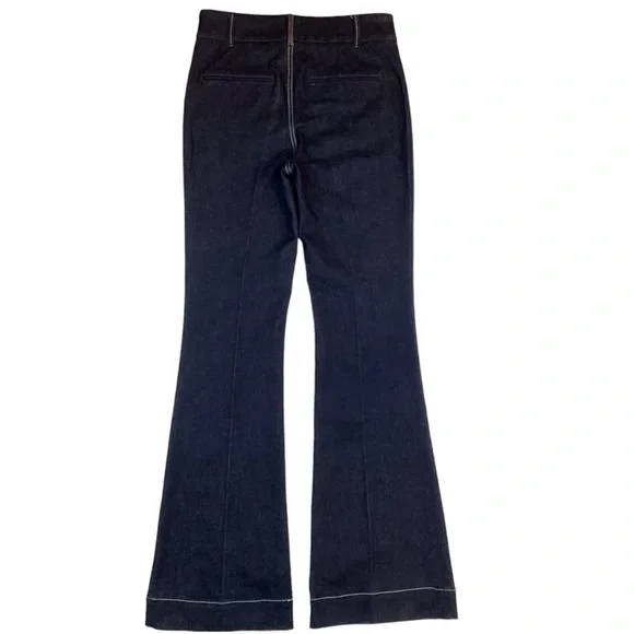 Pilcro & Letterpress by Anthropologie Women's Flare Blue Jeans Size 27 - Picture 3 of 7